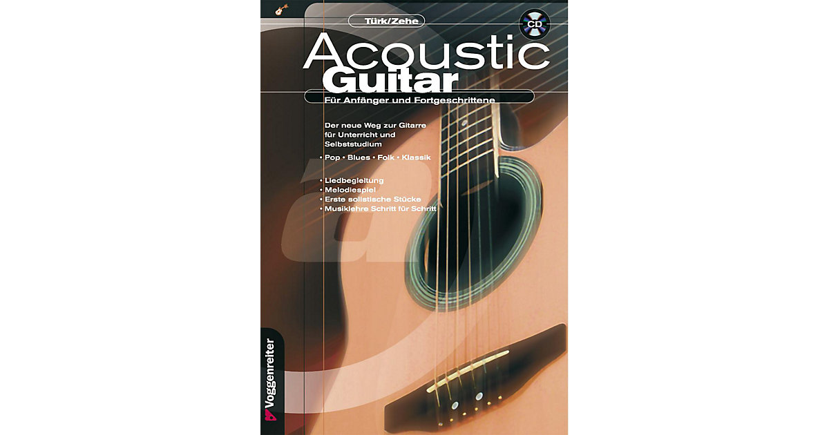 Buch - Acoustic Guitar Anfänger und Fortgeschrittene, m. CD-Audio Kinder
