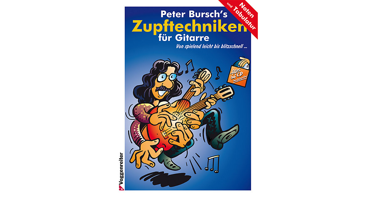 Buch - Peter Bursch´s Zupftechniken Gitarre, m. Audio-CD Kinder
