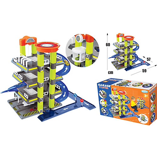 Игровой набор Mochtoys Гараж с машинкой, 4 уровня от Mochtoys