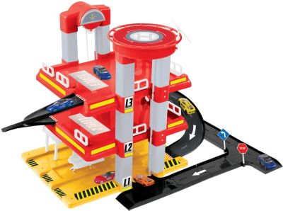 Игровой набор Mochtoys Гараж с машинкой, 3 уровня