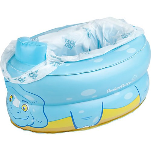 Надувной дорожный горшок Roxy-Kids PocketPotty динозавр - разноцветный от Roxy-Kids