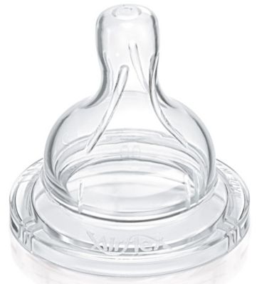 Sauger Weithals SCF635/27, Silikon, variabel, 2er Pack