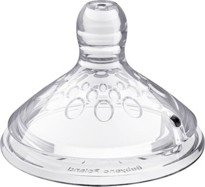 Соска для бутылочек с широким горлышком BabyOno Natural Nursing быстрый поток, 2 шт