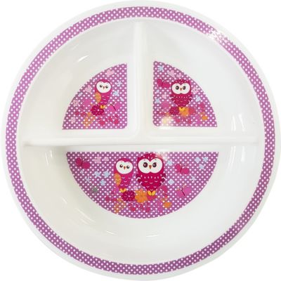 Секционная тарелочка Uviton Baby, 19 см, розовая