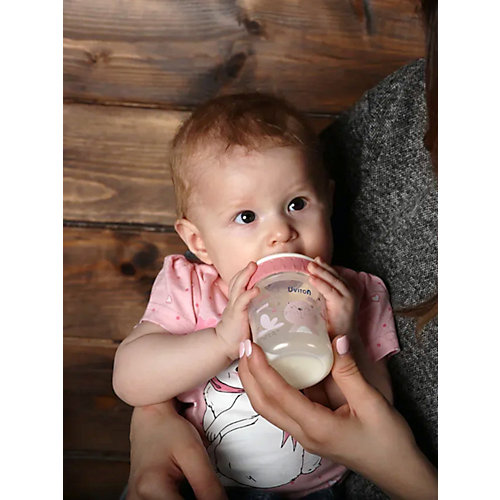Бутылочка Uviton Baby с широким горлышком, 125 мл, серый от Uviton Baby