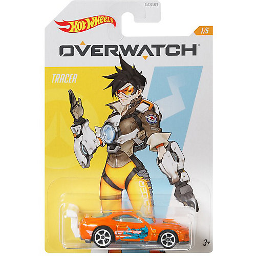 Машинка Hot Wheels "Герои кино" Overwatch Tracer, 1:64 от Mattel