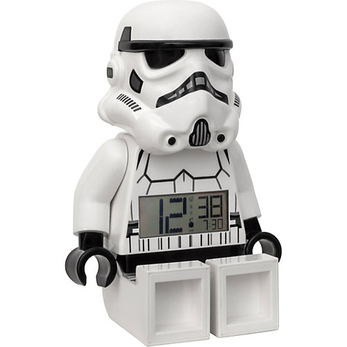 Будильник LEGO Star Wars "Минифигура Штормтрупер", свет/звук от LEGO