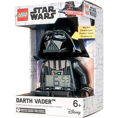 Будильник LEGO Star Wars "Минифигура Дарт Вейдер", свет/звук от LEGO