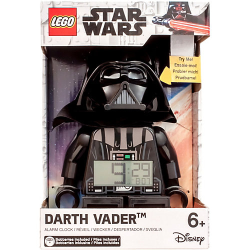 Будильник LEGO Star Wars "Минифигура Дарт Вейдер", свет/звук от LEGO
