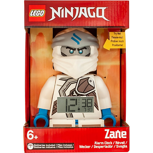 Будильник LEGO Ninjago "Минифигура Зейн", свет/звук от LEGO