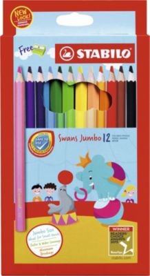 Набор цветных карандашей Stabilo Swans Jumbo, 12 цветов