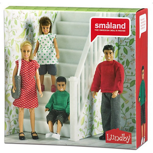 Набор кукол для домика Lundby "Смоланд" Cемья, 1:18 от Lundby