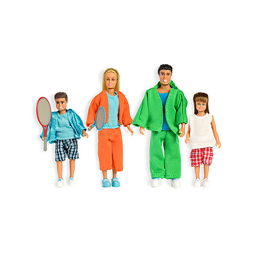 Набор кукол для домика Lundby "Стокгольм" Cпортивная семья, 1:18 от Lundby
