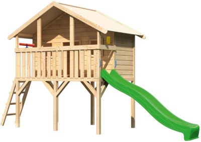 Spielhaus für den Garten Spielhäuser günstig online kaufen TobiToys klappbare Rutsche Kinderrutsche Spielzeug für draußen