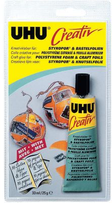 Клей для пенополистирола и фольги UHU Creativ, 33 мл