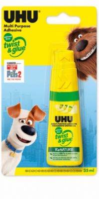Клей универсальный UHU Twist & glue "Домашние животные 2", 35 мл