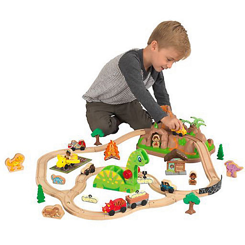 Автотрек KidKraft "Динозавр", 56 деталей от KidKraft
