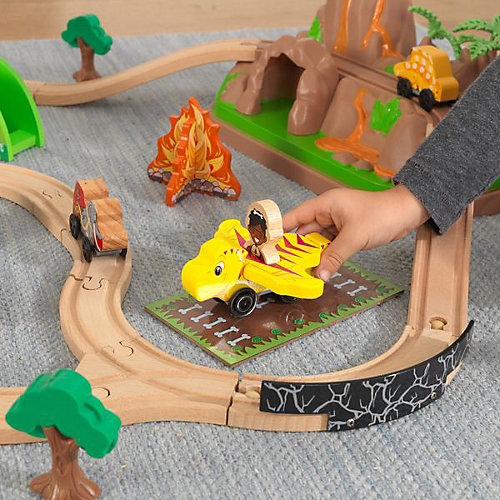 Автотрек KidKraft "Динозавр", 56 деталей от KidKraft