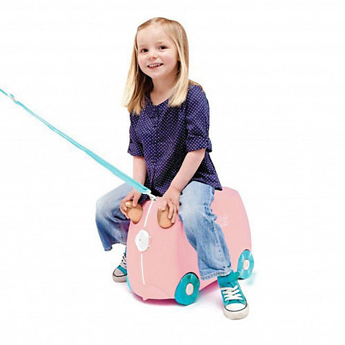 Чемодан на колесиках Фламинго Флосси, высота 33 см - розовый от TRUNKI