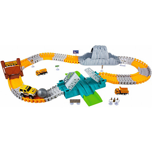 Игрушка 1Toy "Гибкий трек: патрульная машина", свет от 1Toy