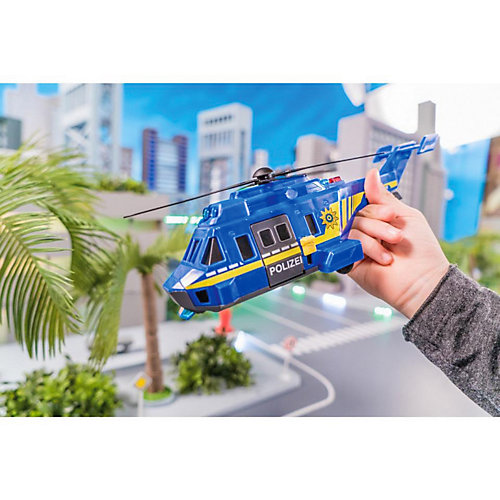 Полицеский вертолет Dickie Toys, 26 см, свет и звук от Dickie Toys