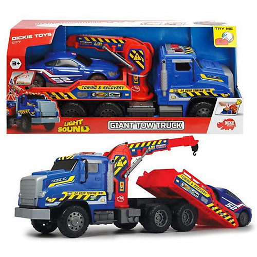 Эвакуатор с машинкой Dickie Toys, 55 см, свет и звук от Dickie Toys