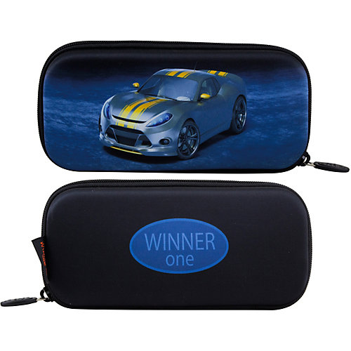 Пенал жесткий Winner One P-214 - черный джинсовый от WINNER