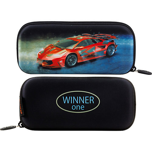 Пенал жесткий Winner One P-213 - черный джинсовый от WINNER