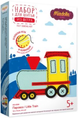 Набор для изготовления игрушки Miadolla Паровоз 12х15 см