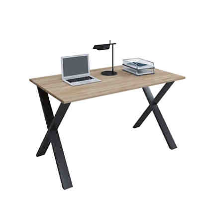 NOVA 2 Computertisch PC-Tisch Homeoffice Büro Tisch Schreibtisch Eiche weiß