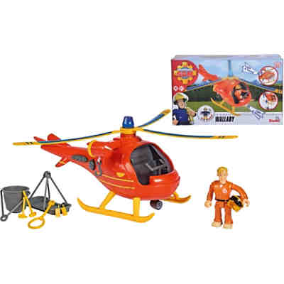 Feuerwehrmann Sam Hubschrauber Wallaby mit Figur