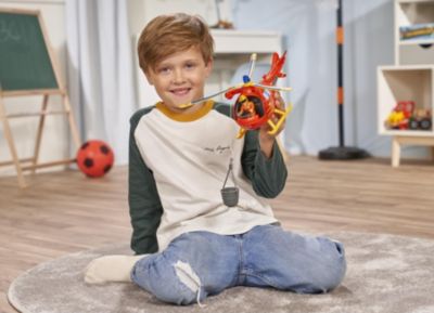 feuerwehrmann sam hubschrauber wallaby mit figur