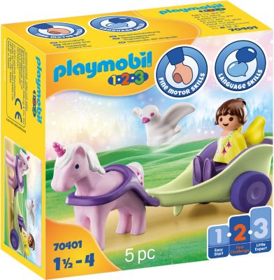 Playmobil 1.2.3 9389 Schlösschen mit Stapelturm 