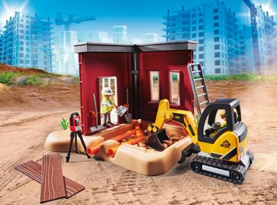 Playmobil 70443 City Action Mini Bagger mit Haus Bauteil Neu & Ovp!! 