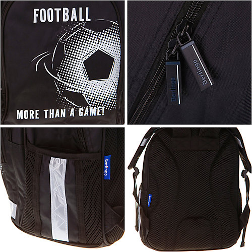 Рюкзак Berlingo inStyle+ Football, 39х29х20 см - черный от Berlingo