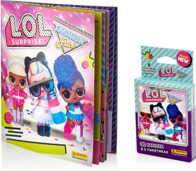 Альбом Panini L.O.L. Surprise 3 и блистер с наклейками, 6 пакетиков