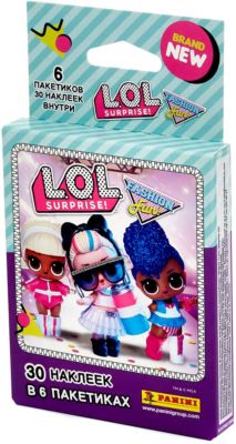 Блистер с наклейками Panini L.O.L. Surprise 3, 6 пакетиков