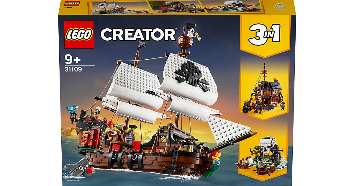 Spielzeug: Lego  Creator 3-in-1 31109 Piratenschiff