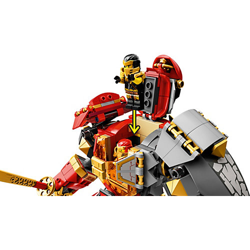 Конструктор LEGO NINJAGO Каменный робот огня 71720, 968 элементов от LEGO