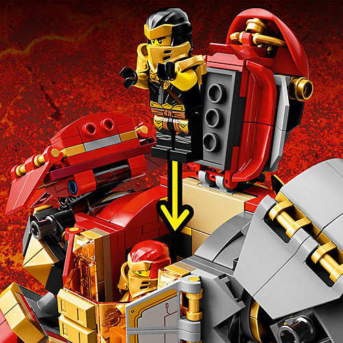 Конструктор LEGO NINJAGO Каменный робот огня 71720, 968 элементов от LEGO