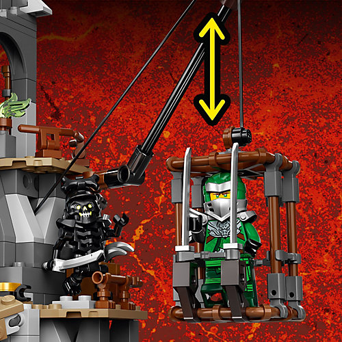 Конструктор LEGO NINJAGO Подземелье колдуна-скелета 71722, 1171 элемент от LEGO