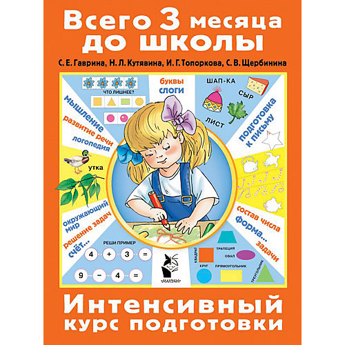 Интенсивный курс подготовки "Всего 3 месяца до школы" от Издательство АСТ