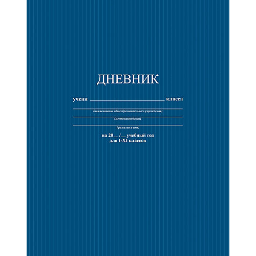 Универсальный дневник Апплика "Синий. Фактура", 40 листов от АппликА