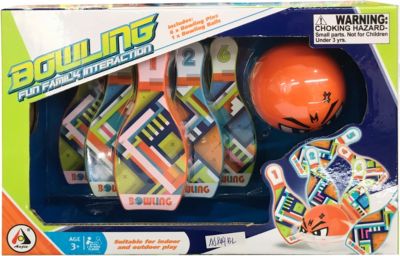 Боулинг 1Toy с плоскии кеглями