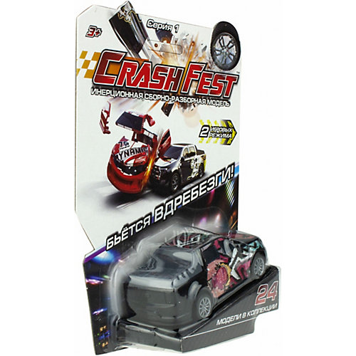 Машинка инерционная 1TOY CrashFest от 1Toy