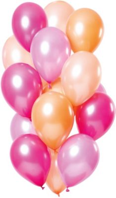 Luftballons Rosamix 30 cm, 15 Stück