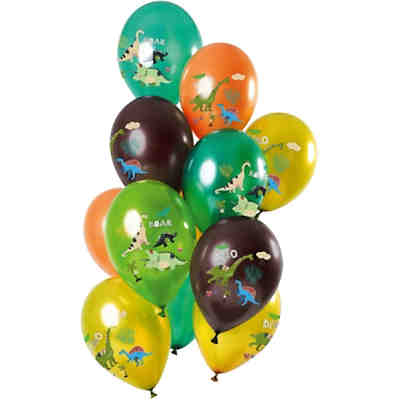 Luftballons Dino 30 cm, 12 Stück