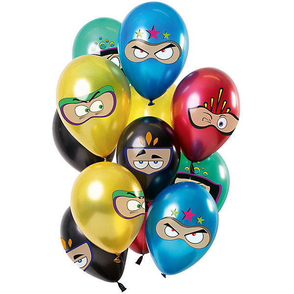 Luftballons Superheros 30 cm, 12 Stück
