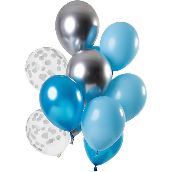 Luftballons Aquamarin 30 cm, 12 Stück