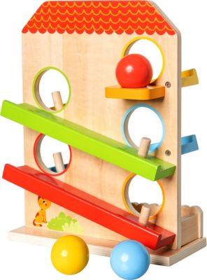 Murmelbahn Kugelbahn Holzspielzeug Geschenk für Kinder Mehrfarbig 